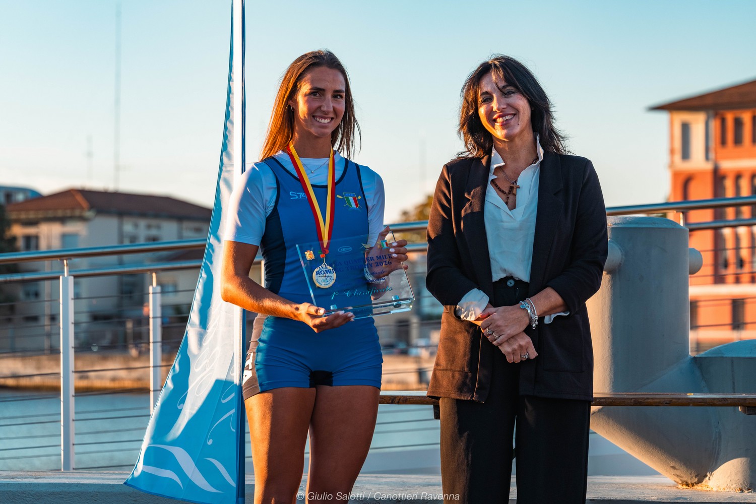 Circolo Canottieri Saturnia Maria Elena Zerboni vince il Ravenna Quarter Mile Rowing Trophy con la selezione toscana